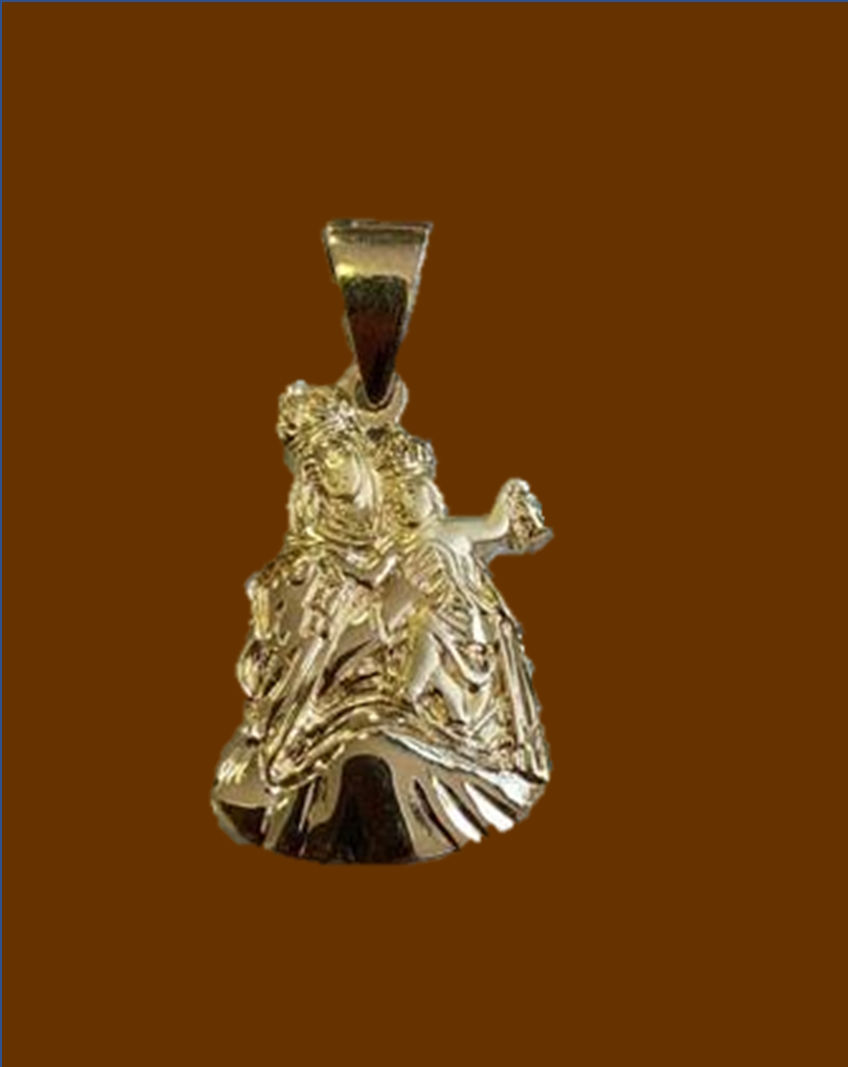 Medalla Virgen del Carmen Maciza Oro 18 kilates