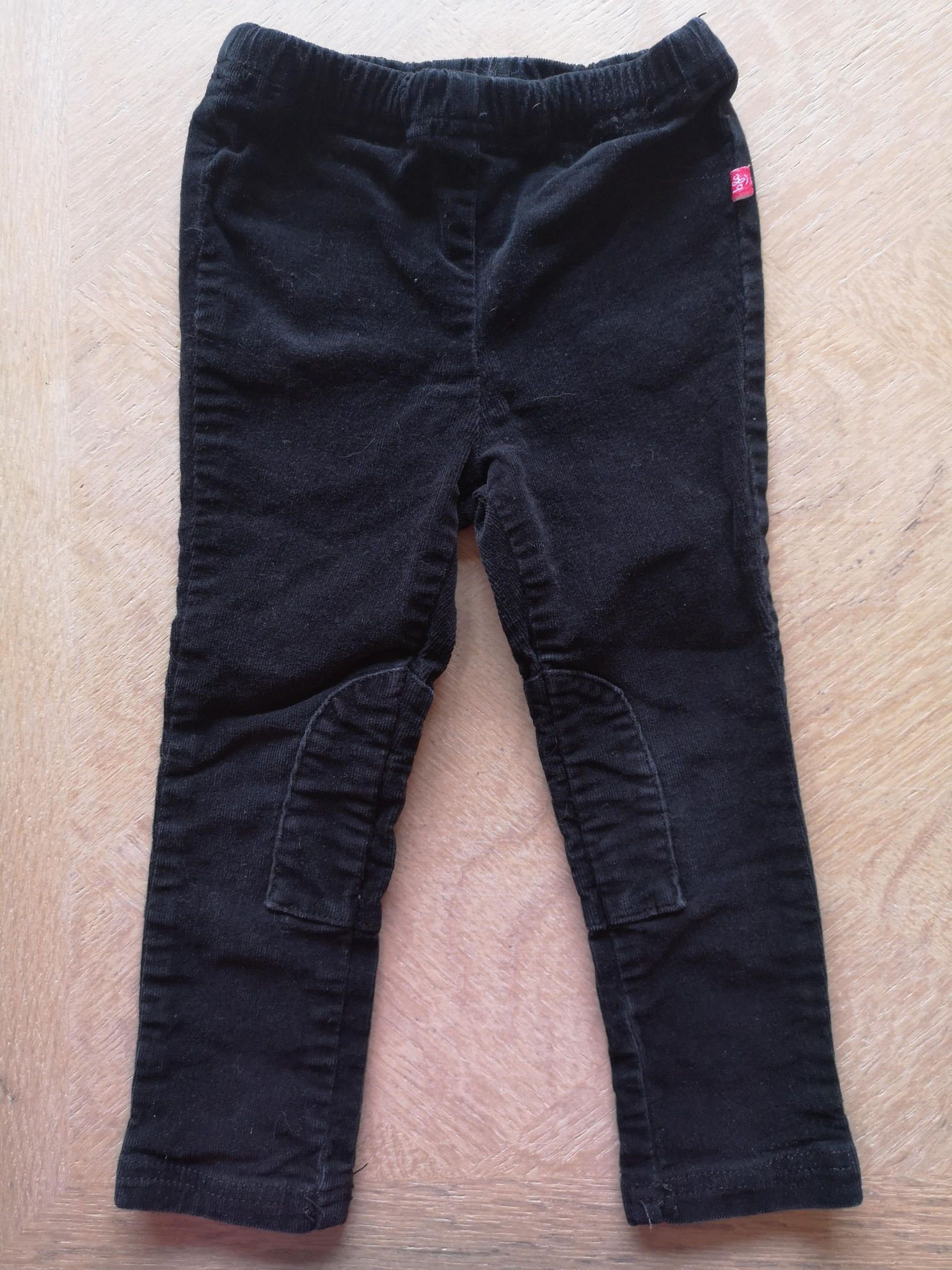 Zwarte zacht fluwelen broek
