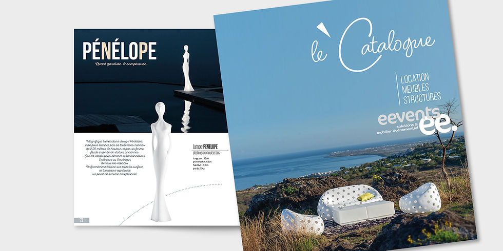 Création Catalogue produits Réunion - graphiste 974 Studio Oxygene