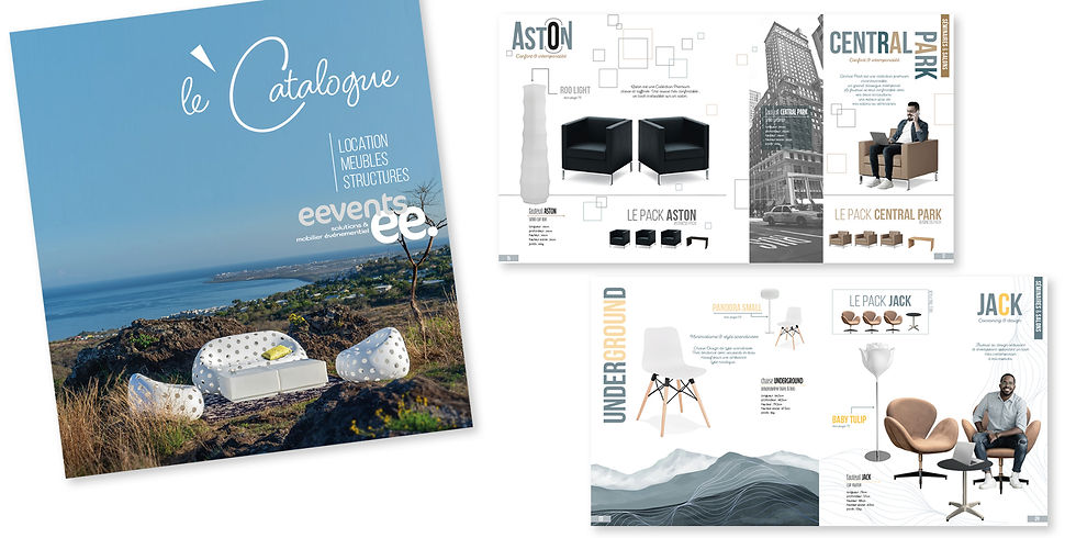 Création Catalogue produits Réunion - graphiste 974 Studio Oxygene
