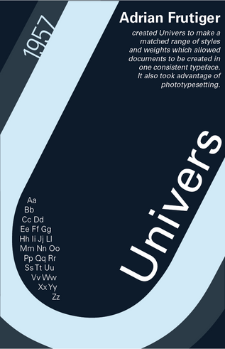 Univers Poster