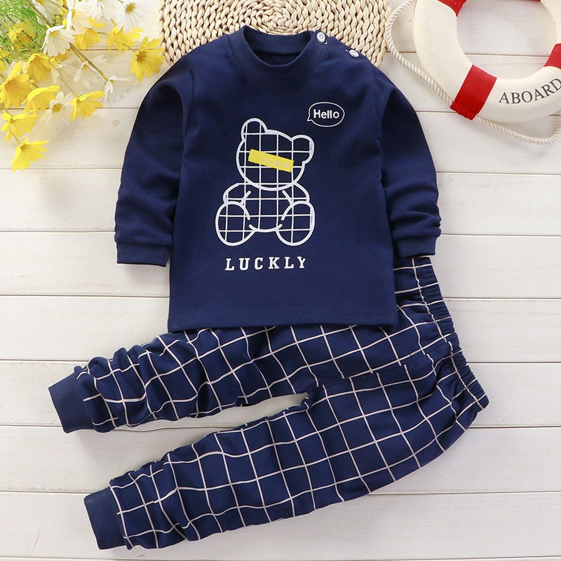 Miniatura: Roupa de bebê de 0 a 5 anos, 100% algodão, manga comprida, para meninos, para us