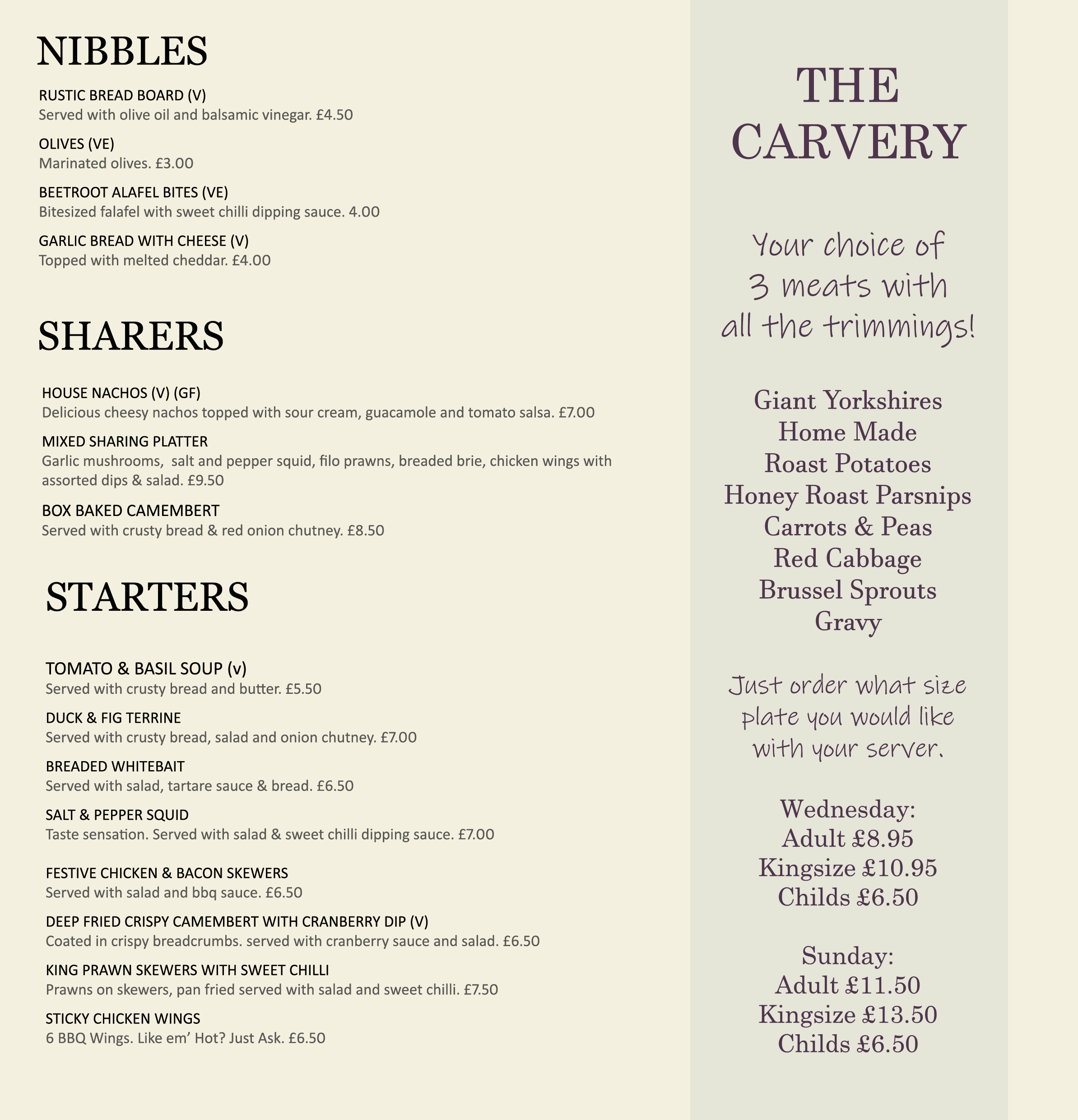 Royal oak hawkhurst menu Wkcn