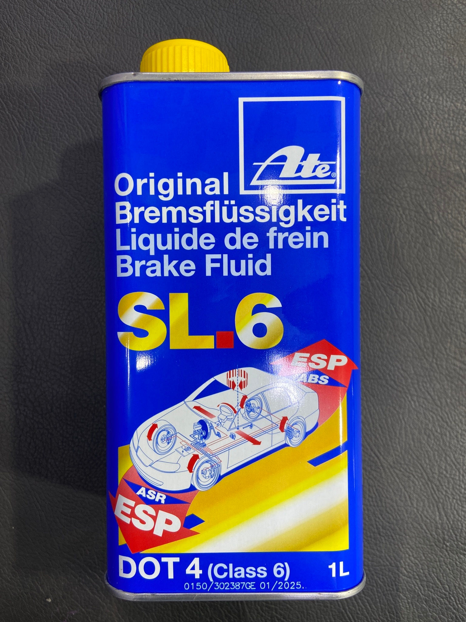 น้ำมันเบรกATE SL6 DOT4 Class6 ขนาด 1ลิตร
