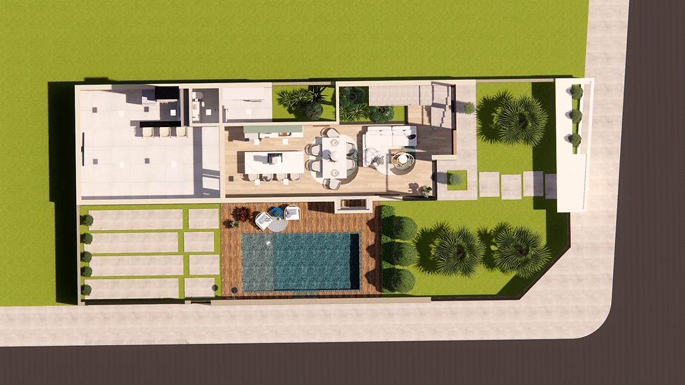 Miniatura: PLANO DE DOS PISOS de Esquina 11x25  - PLANTA REF. 1125S24