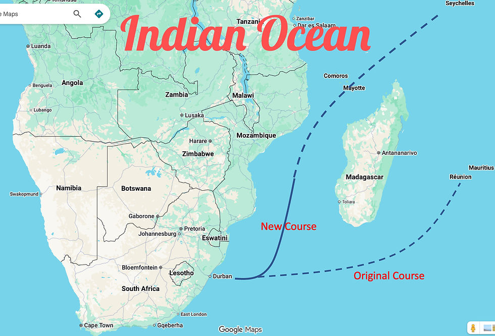 Saturday February 7th, 2026 Queen Anne, At Sea, Indian Ocean