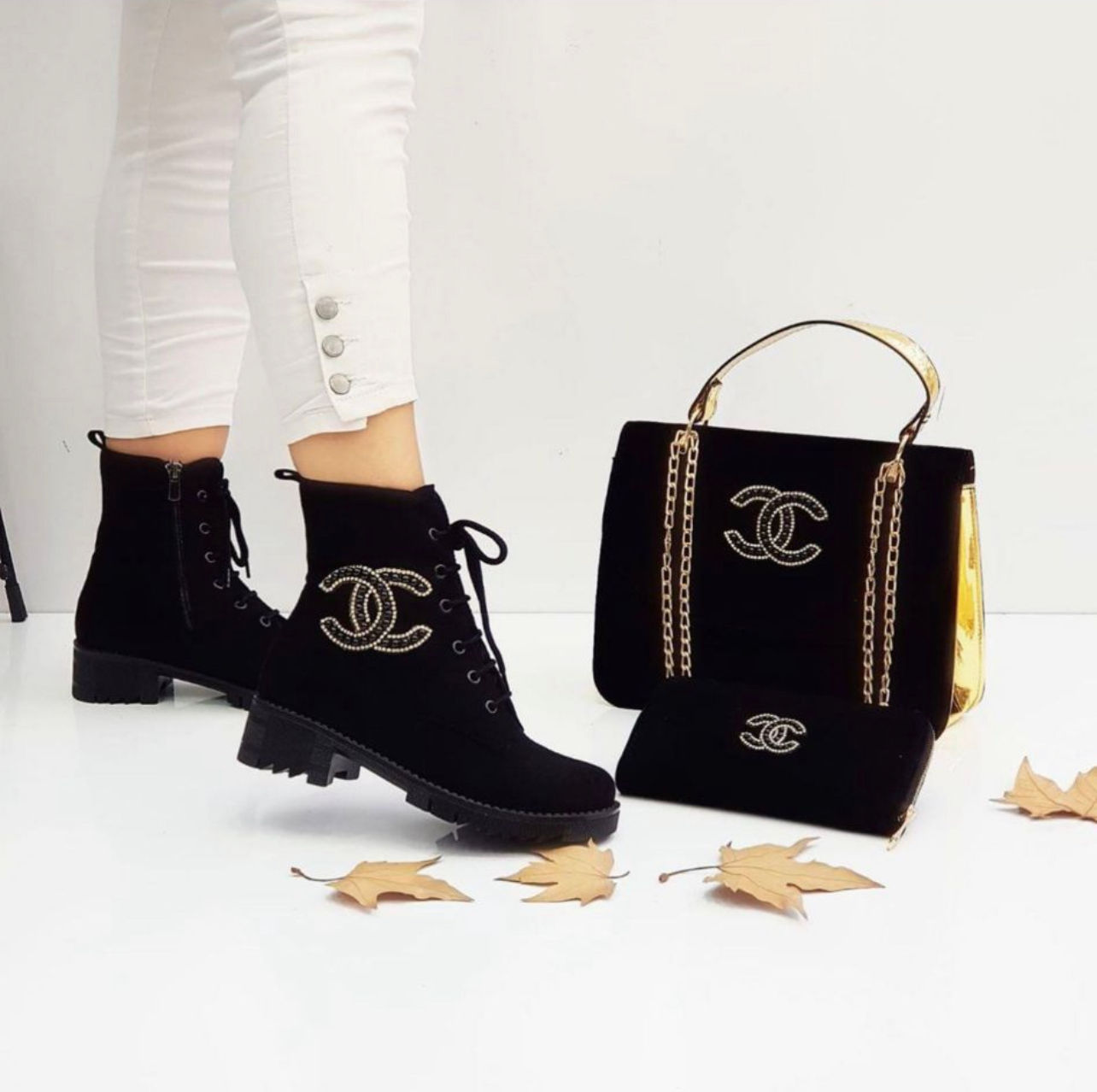 Chanel shoe & bag set 