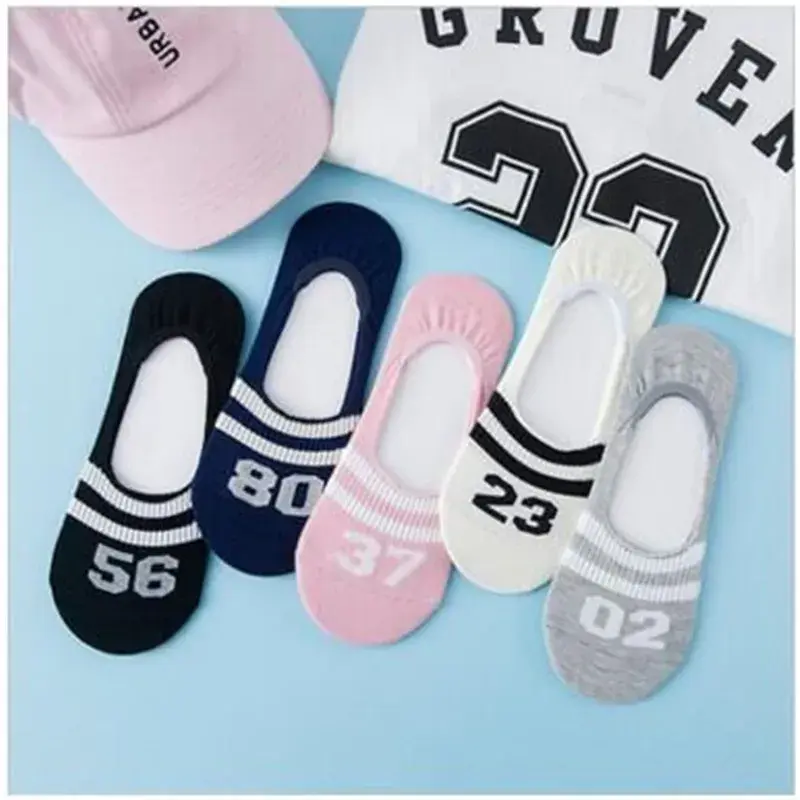 Thumbnail: Colorful Short Woman Sweat Summer Comfortable C Girl Women's Boat Socks Ankle