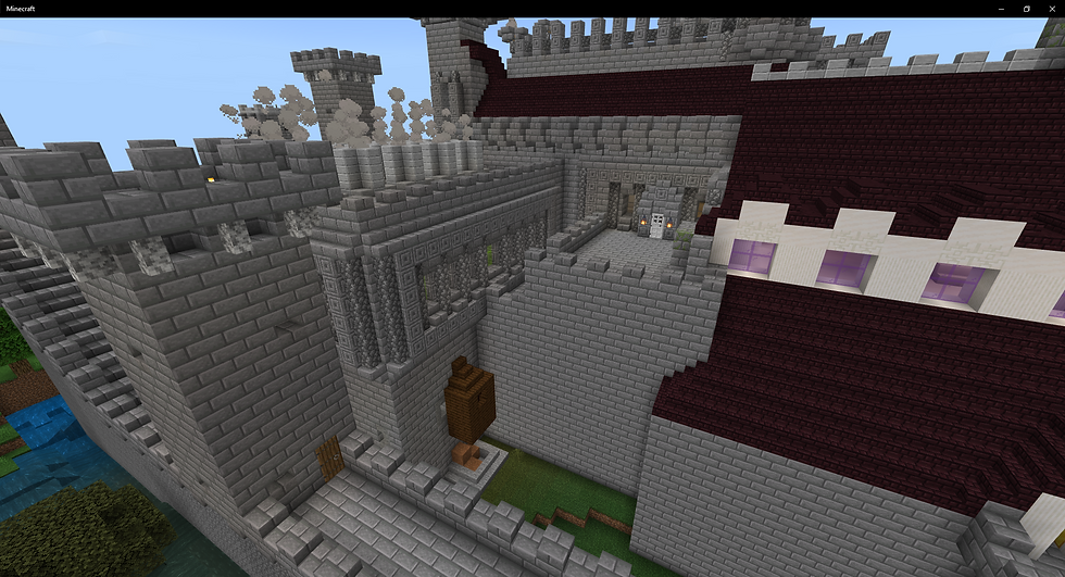 The Kingdom Of Extromnia Castle from the outside.