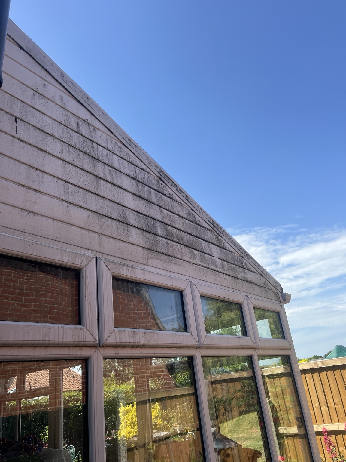 Cladding before cleaning