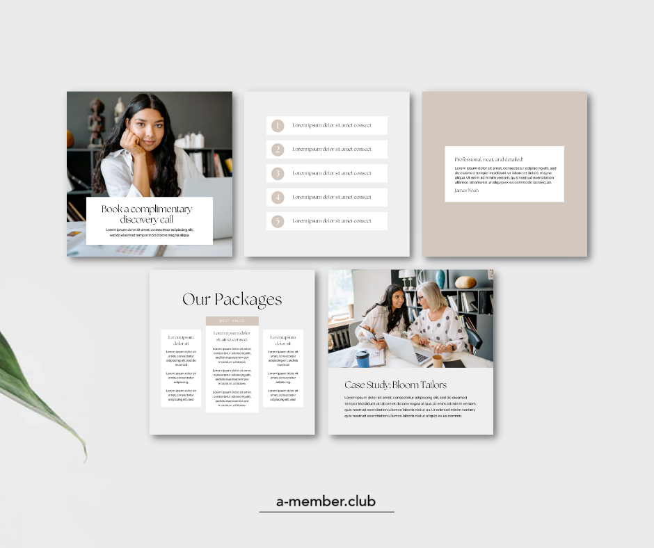 Thumbnail: Virtual Assistant Social Media Templates