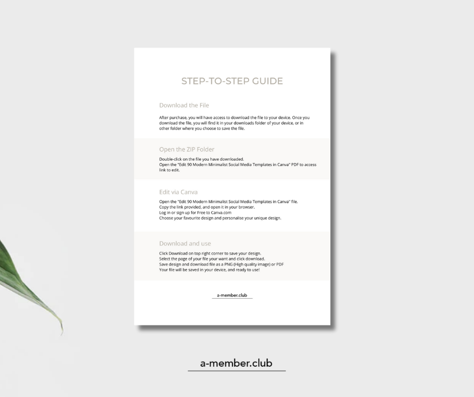 Thumbnail: 90 Modern Minimalist Social Media Templates