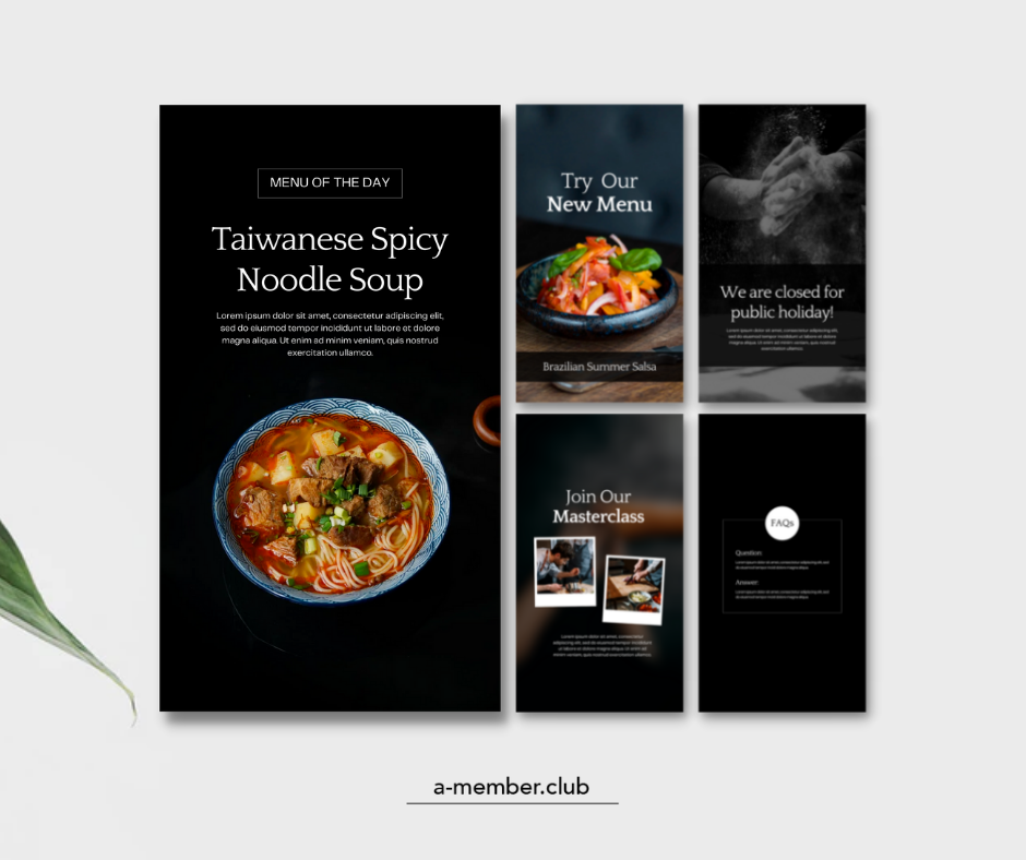 Thumbnail: Restaurant Social Media Story Templates