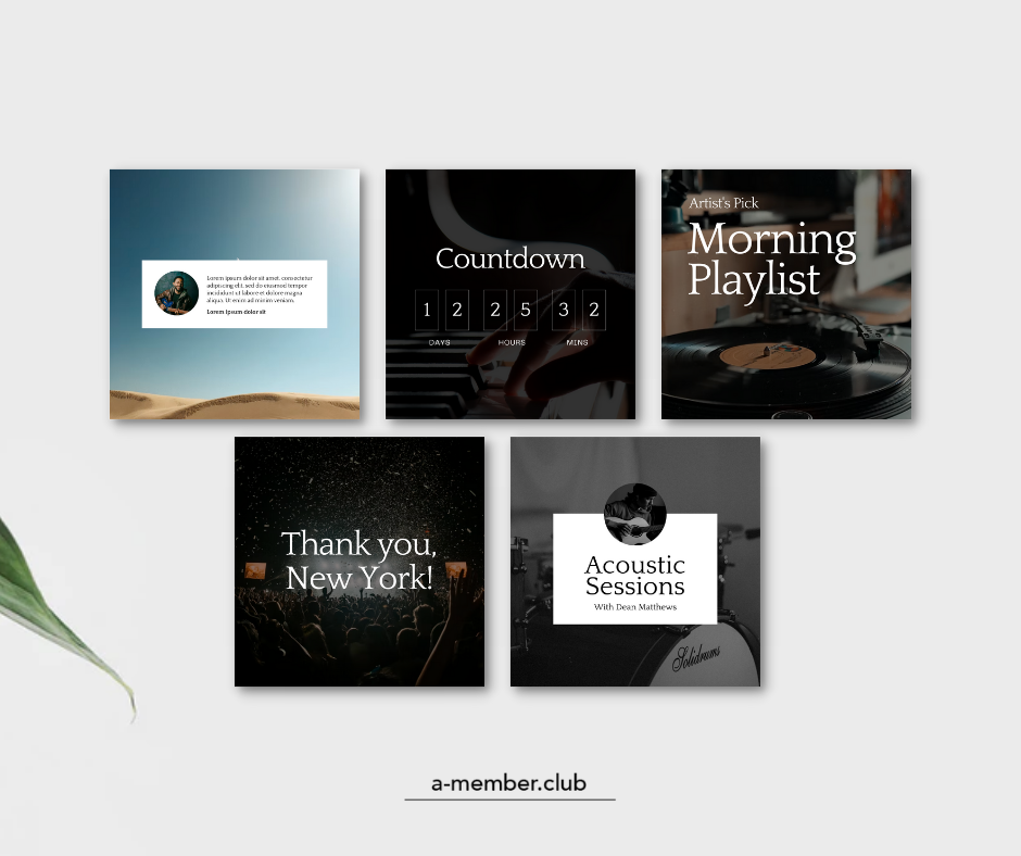 Thumbnail: Musician Social Media Templates