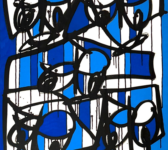 5 Jeanne  Acrylique sur toile 92x73 cm by Arthur Simony