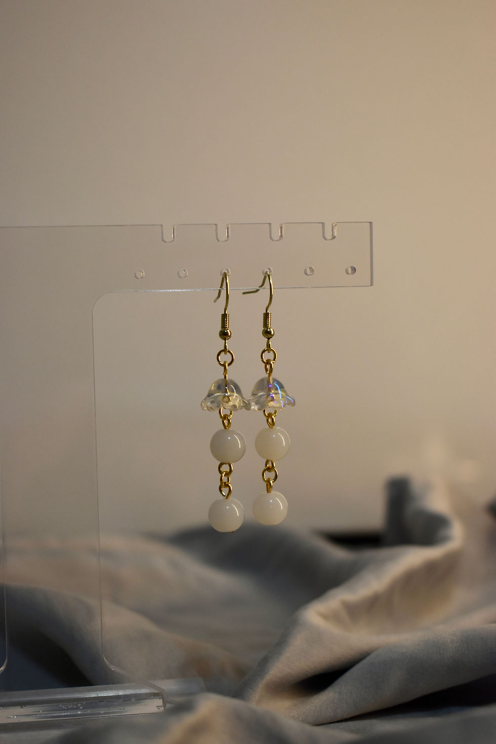 Thumbnail: Cloudy Bells Handmade Earrings 