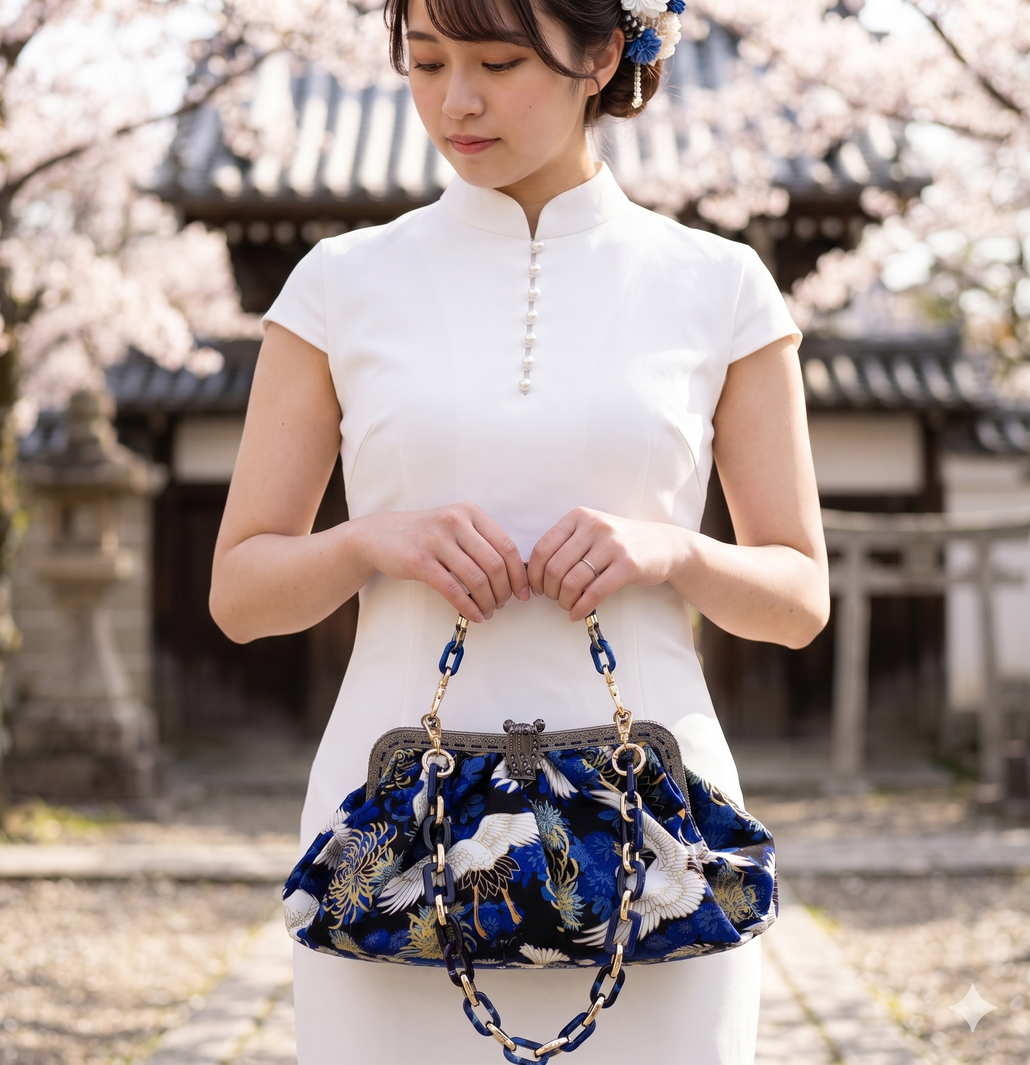 Borsetta Handmade con decori in stile orientale