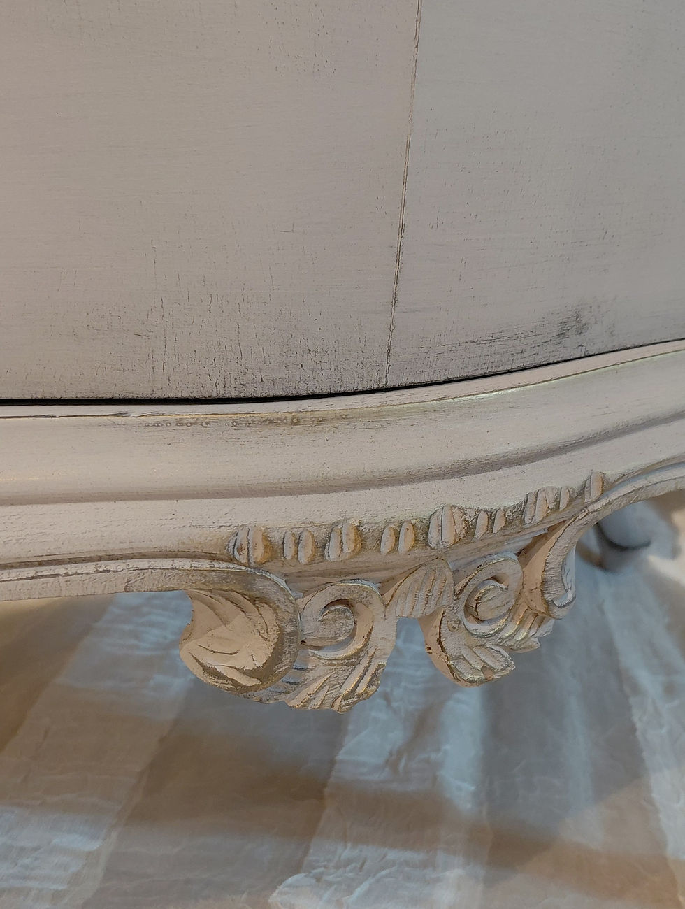 Miniatura: Meravigliosa coppia di comodini vintage shabby chic