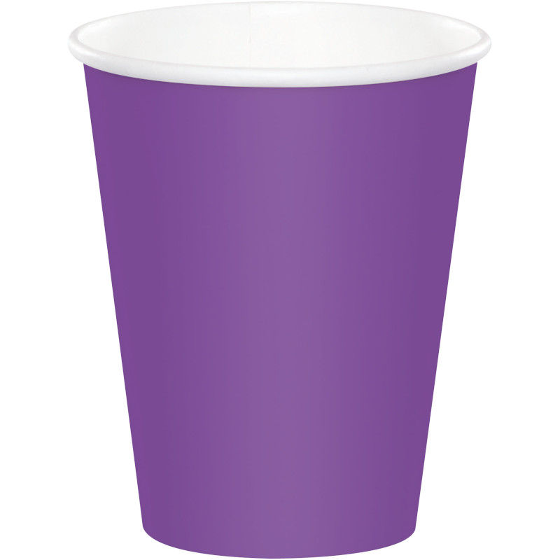 Thumbnail: 9 Ounce Paper Hot/Cold Cup Solid Color, Pack of 24