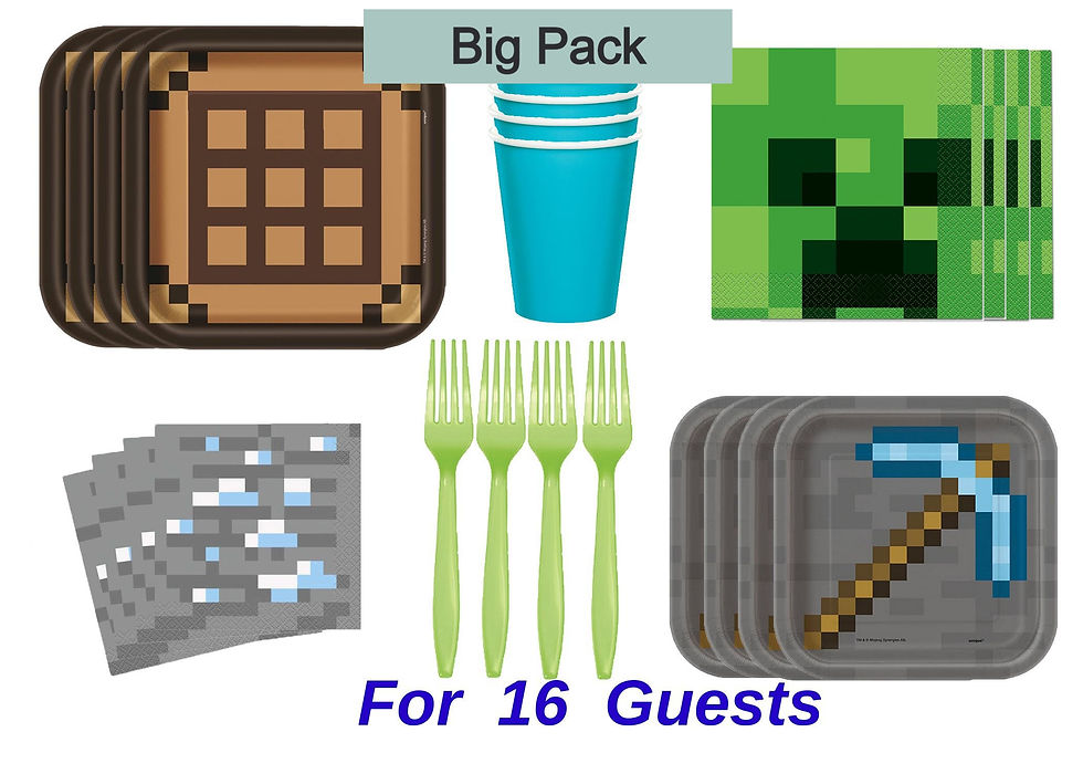 Thumbnail: Minecraft Party Bundle Options 16 to 32 People