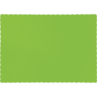 Color Paper Placemats, Lime (100 Count)