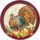 Thumbnail: Creative Converting Traditional Turkey, 7 Inch Round Paper Plates, Box of 96