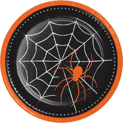 Thumbnail: Creative Converting Humorous Halloween, 7 Inch Round Paper Plates, Box of 96