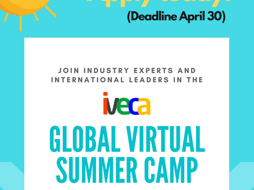 Apply today for the IVECA Global Virtual Summer Camp 2021! (Deadline: April 30)