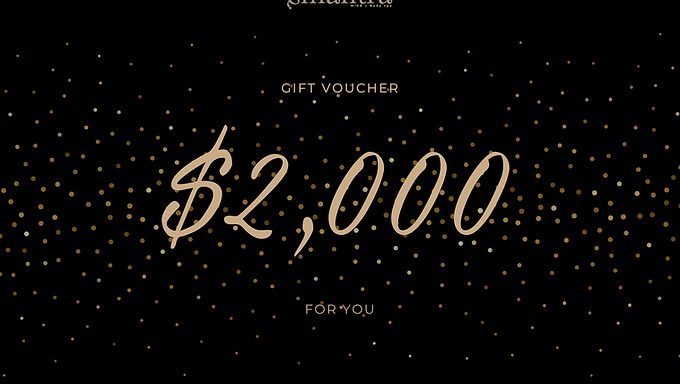 Gift Card Fisico valido por $2,000