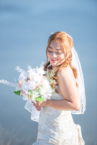 Bride Portrait with bouquet