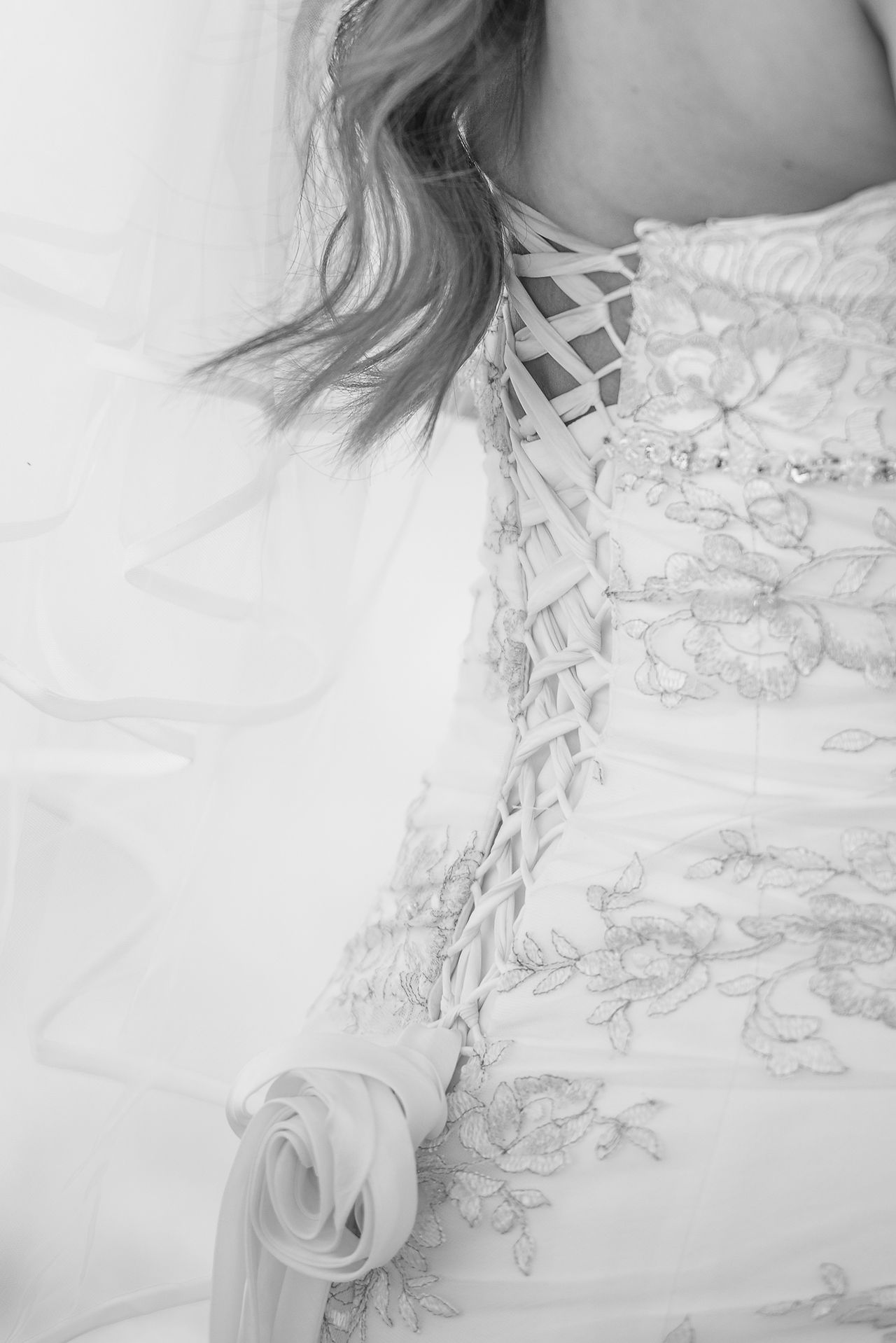 Detail dress shot by Invermere Wedding Photographer