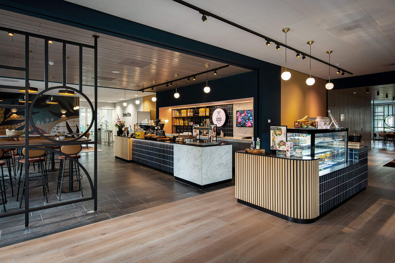 Interieurfotografie van een bedrijfsrestaurant in Hoorn