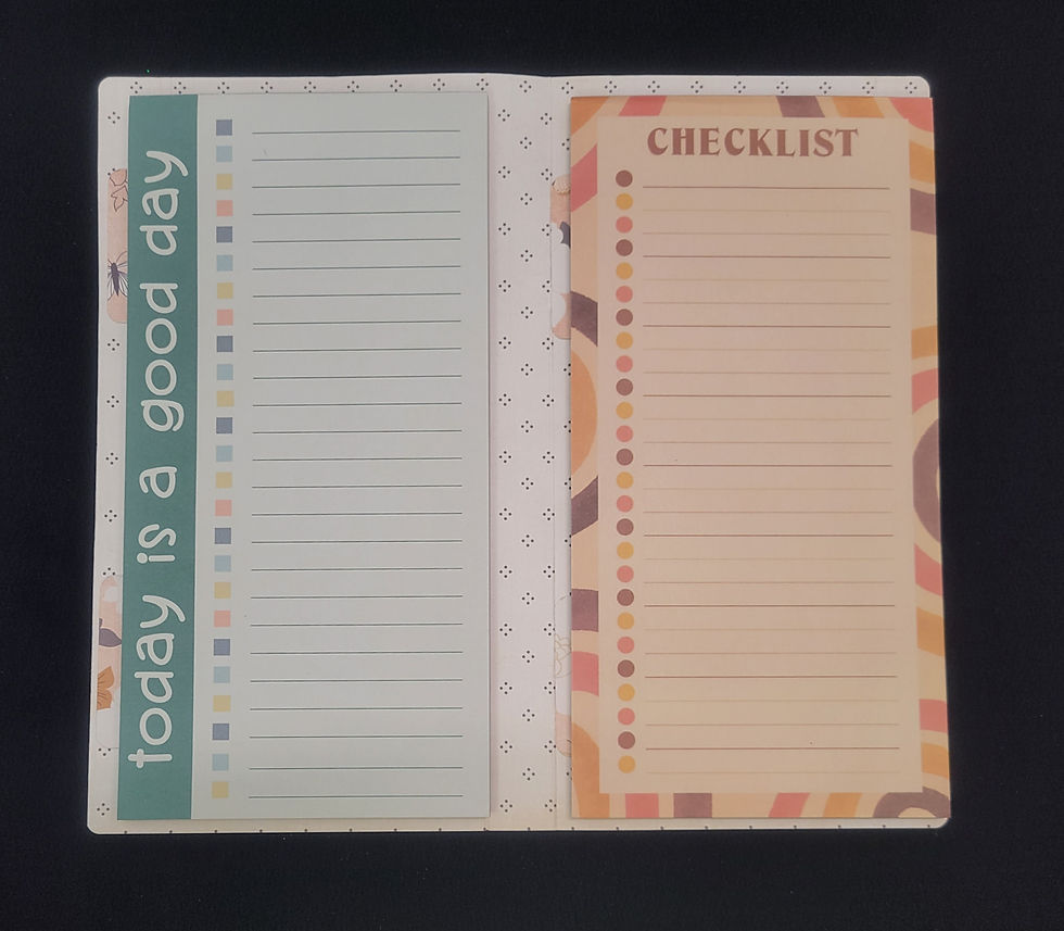 Thumbnail: Peach Floral with Butterfly List Pad