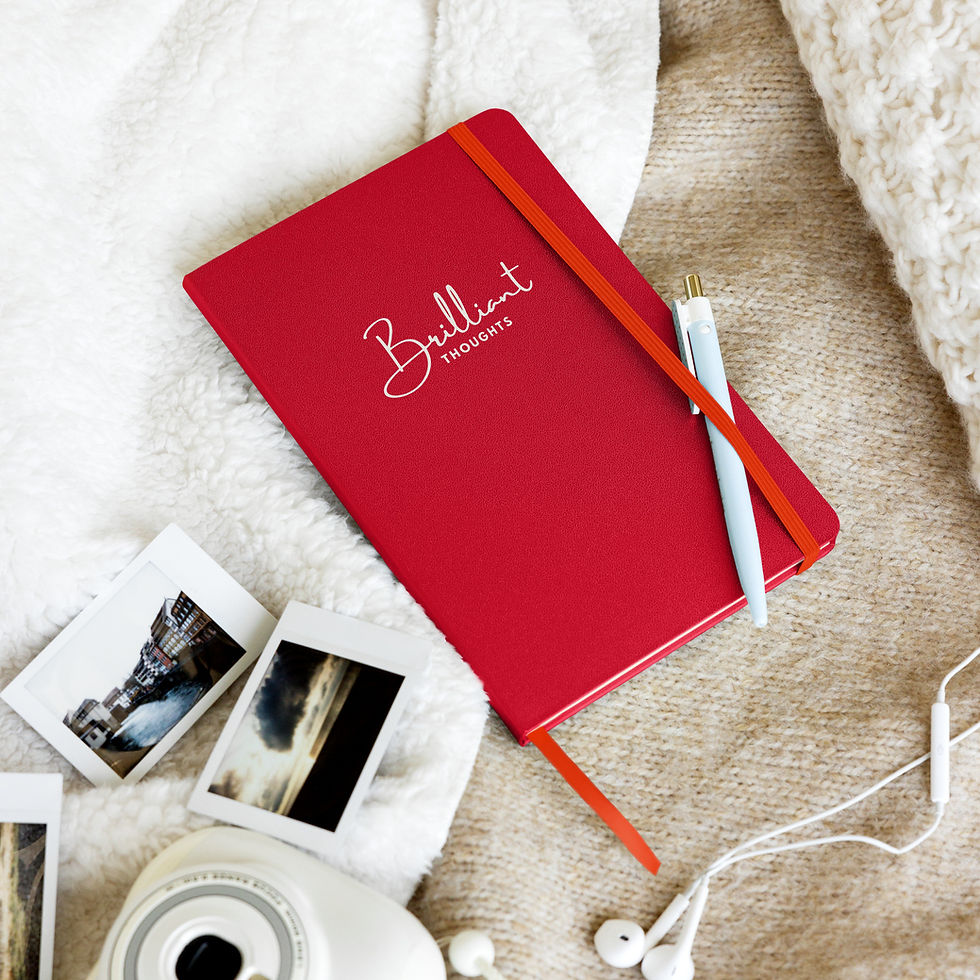 Thumbnail: Hardcover Notebook - Several Colors - Brilliant Thoughts