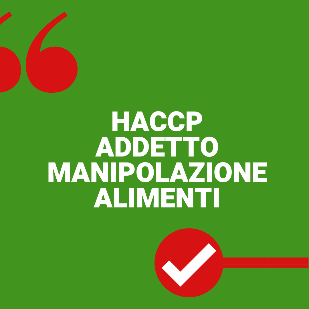 Corso HACCP manipolazione manuale degli alimenti