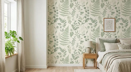 Natural vibes wallpaper banner with fresh green ferns and leaves Dubai