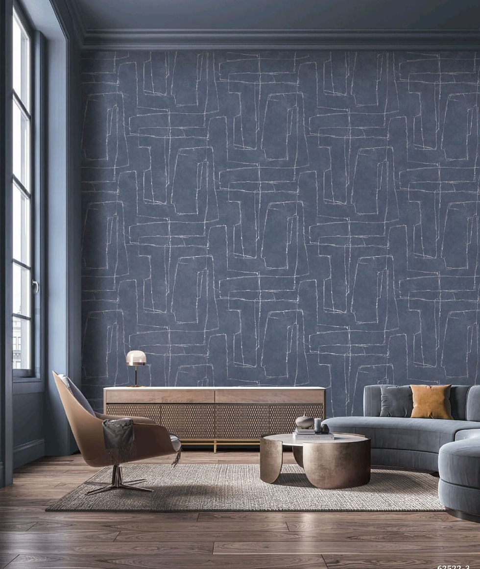 Dark navy textured crackle wallpaper mural for moody living rooms in Al Barsha 1