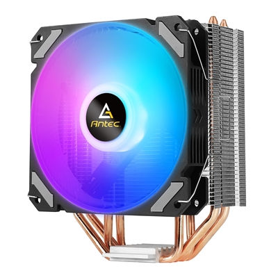 ANTEC A400i Fan CPU Cooler, Universal Socket, 120mm Neon Light Effect Silent ...