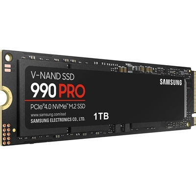 Samsung 990 PRO(MZ-V9P1T0BW) 1TB NVMe SSD, PCIe Gen4, M.2 Interface, 2280, Re...