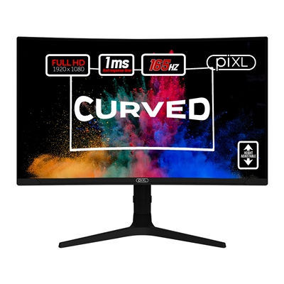 piXL CM27C7 27 Inch Curved Monitor, 165Hz, 1ms, Frameless, Freesync / G-Sync,...