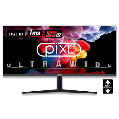 piXL 34-inch UWQHD UltraWide 165Hz Gaming Monitor with 100% sRGB Colour Gamut...