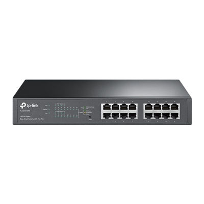 TP-Link TL-SG1016PE 16-Port Metal Gigabit Easy Smart Switch with 8-Port PoE+ ...