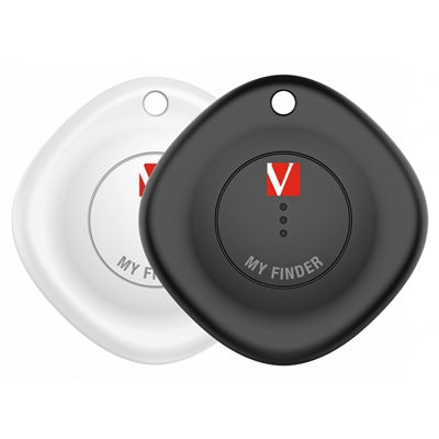 Verbatim MYF-02 My Finder Bluetooth Item Finder 2 Pack Black /White