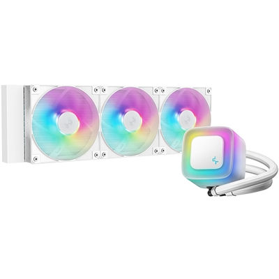 DeepCool LE360 V2 White 360mm Liquid CPU Cooler, Triple 120mm ARGB Fans, Anti...
