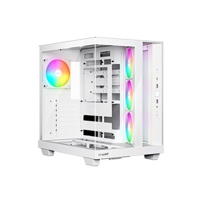 be quiet! Light Base 500 LX BGW86 White Mid-Tower Case, Tempered Glass, 4x AR...