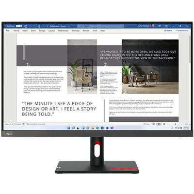 Lenovo ThinkVision S27i-30, 27 Inch, Full HD (1920 x 1080), 100Hz, 4ms, 16:9,...