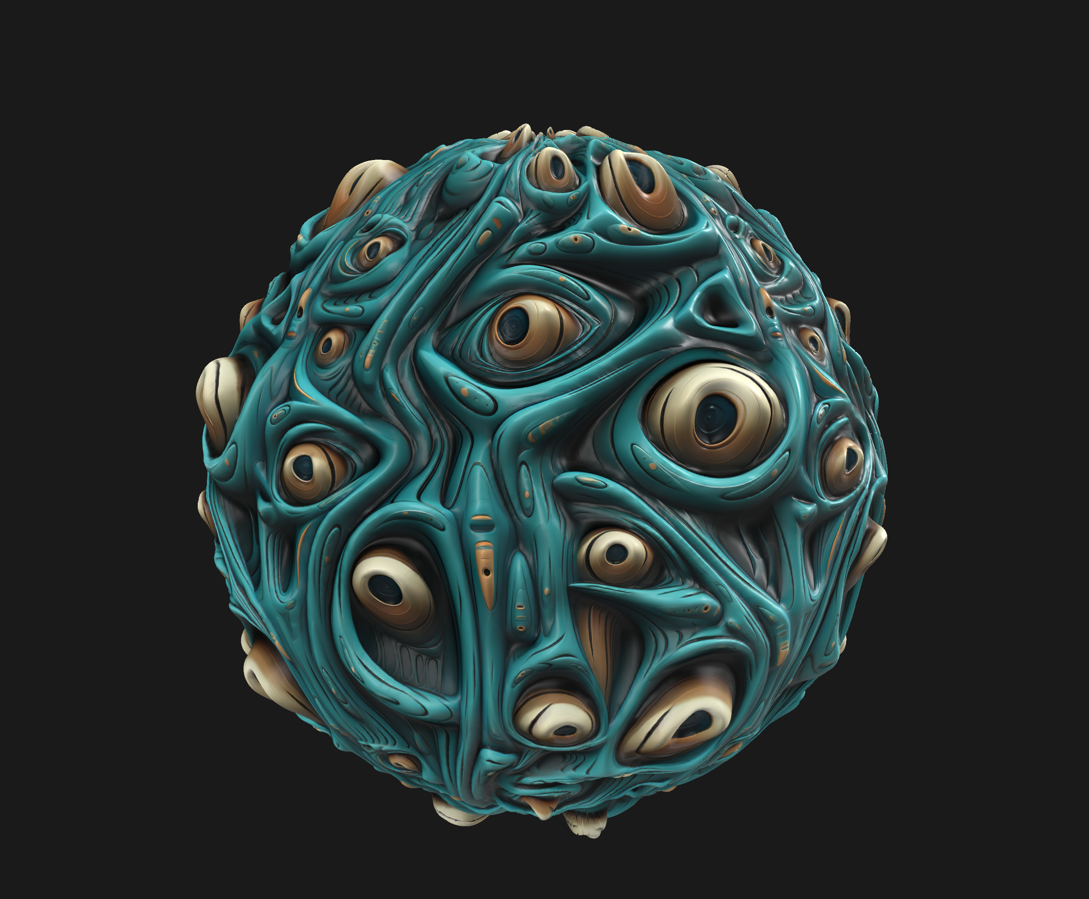 Abstract SciFi Carving Cladding