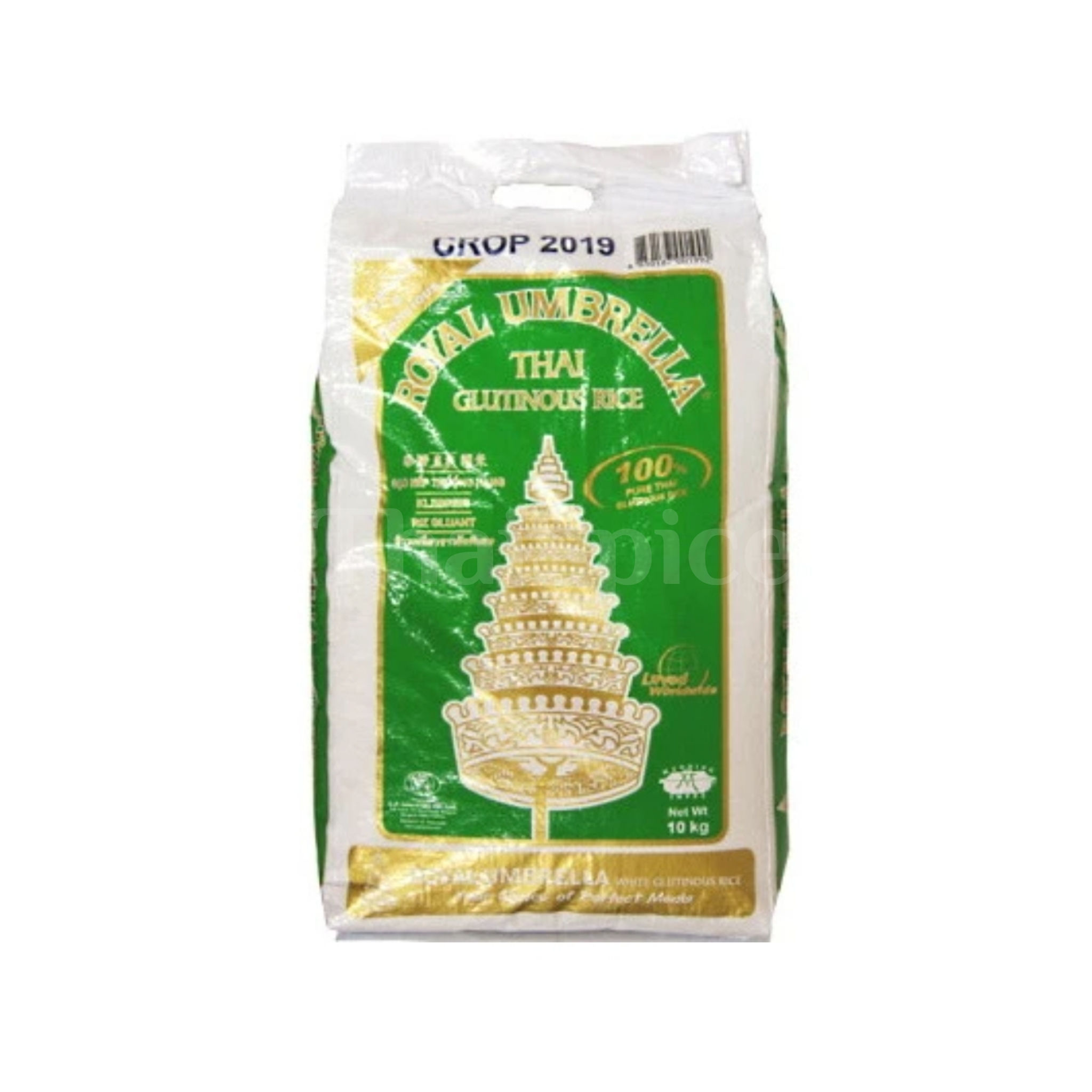 Royal Umbrella Thai Glutinous Rice ข้าวเหนียวเขี้ยวงู ตราฉัตร 10kg 