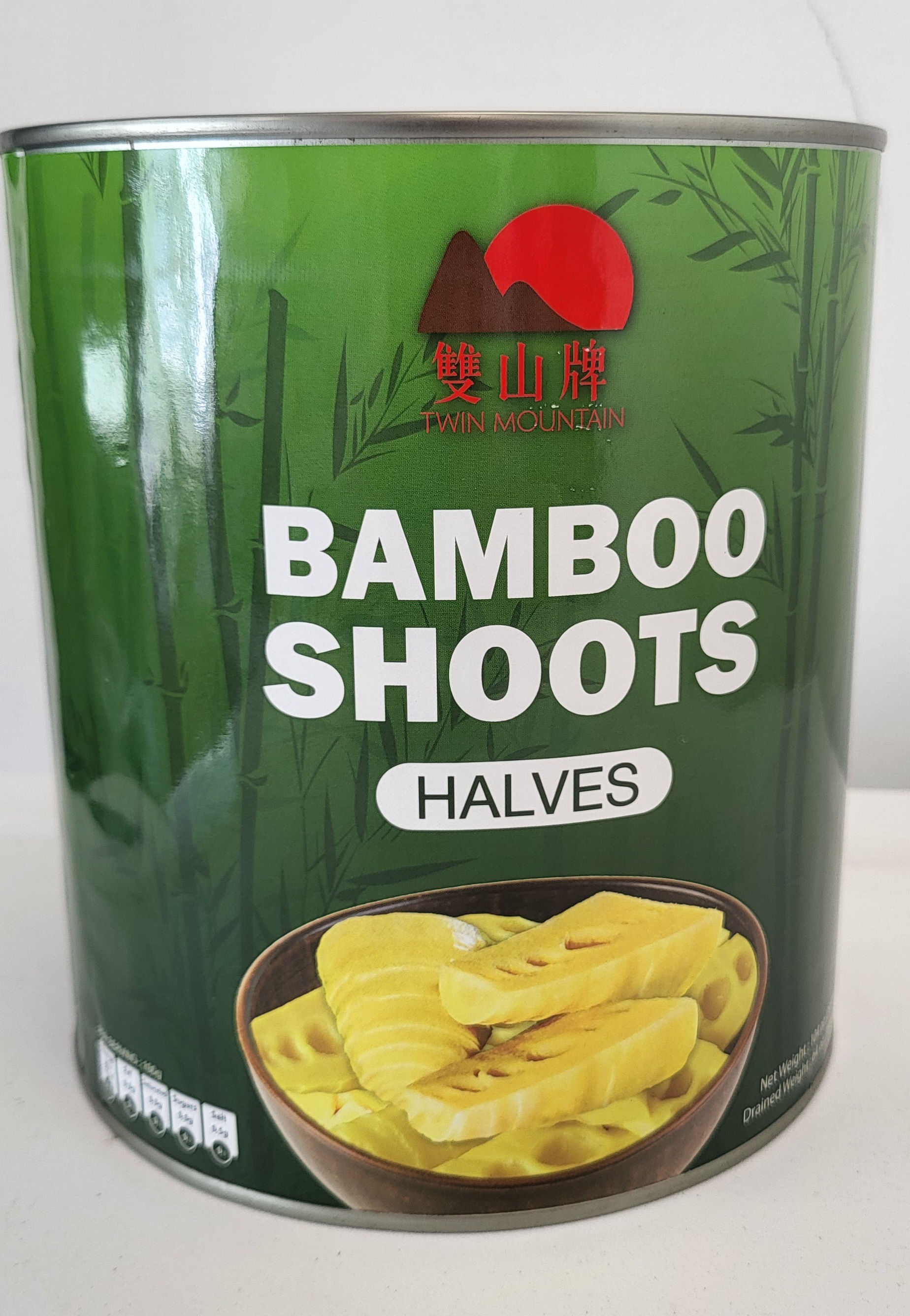 Twin Mountain Bamboo Shoots Halves หน่อไม้หน่อ กะปุกใหญ่ 2950g 