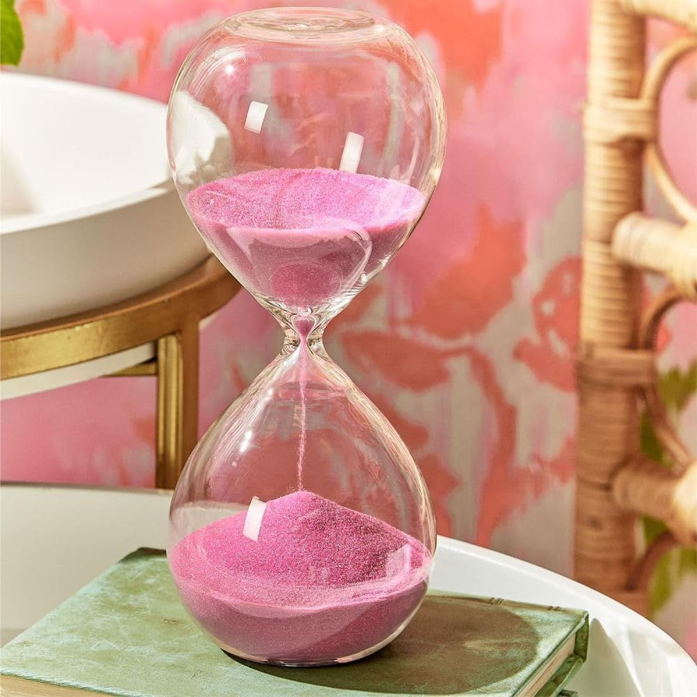 Spectrum Hand Blown Hourglass